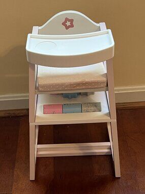 American Girl Bitty Baby Convertible High Chair & Play Table